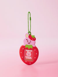 BT21 Strawberry Party PVC Mini Photo Holder Keyring