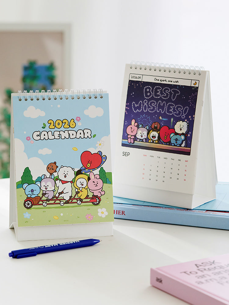 BT21 2026 Desk Calendar