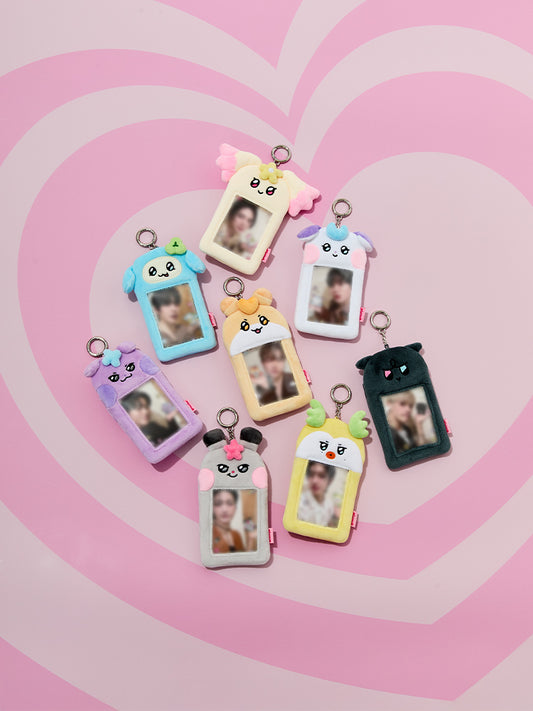 MIGHTEEZ Plush Photo Card Holder Keyring
