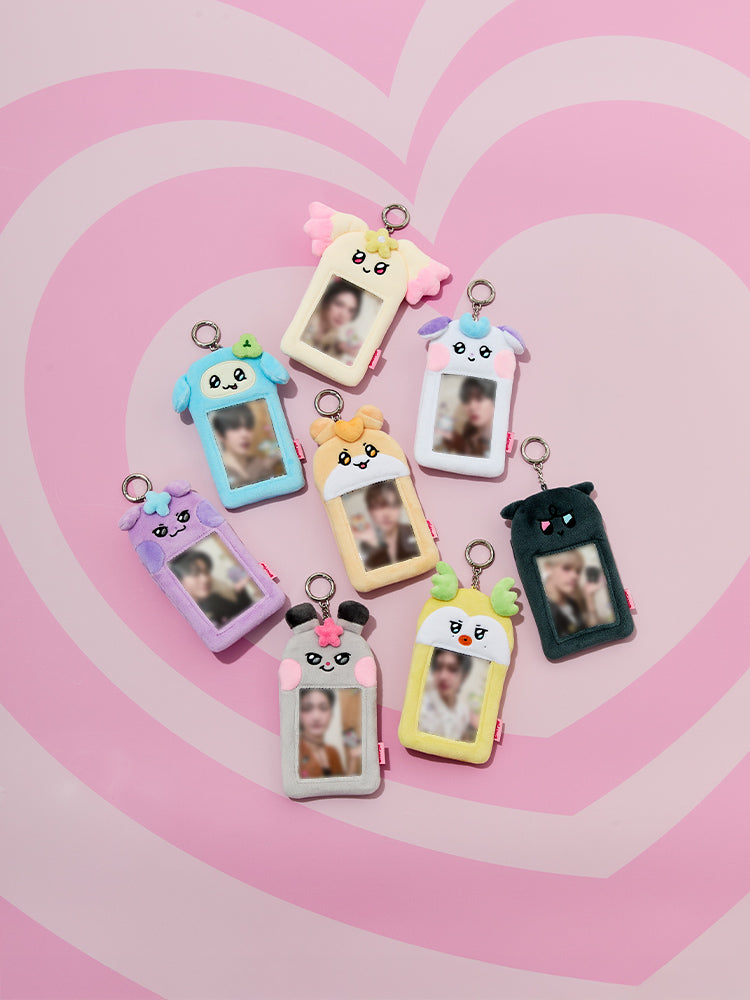 MIGHTEEZ Plush Photo Card Holder Keyring