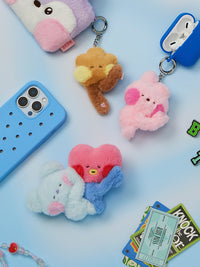 BT21 mini minini HUG ME Magnet Plush Keyring
