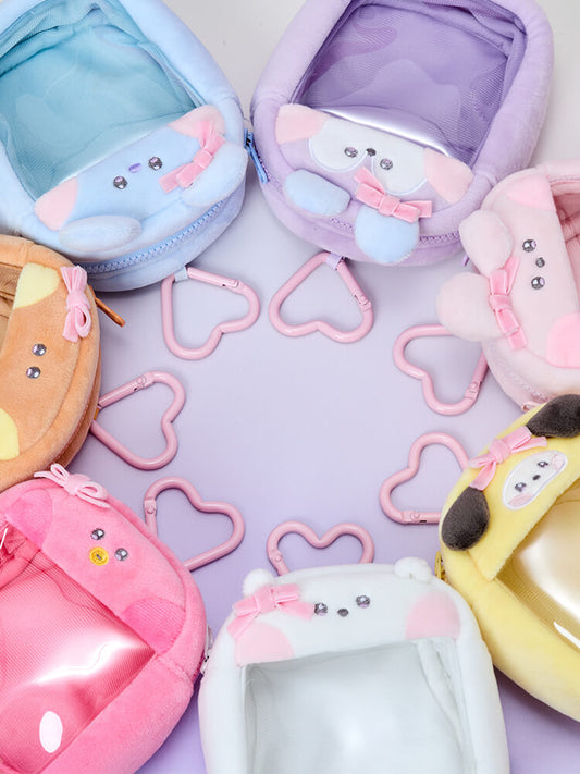 BT21 minini Ribboned U Clear Window Bag Charm Pouch