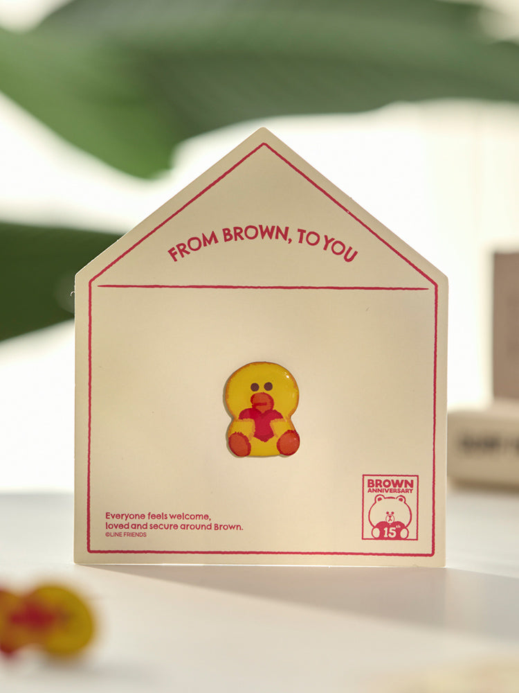 LINE FRIENDS 15th Anniversary Pin Badge