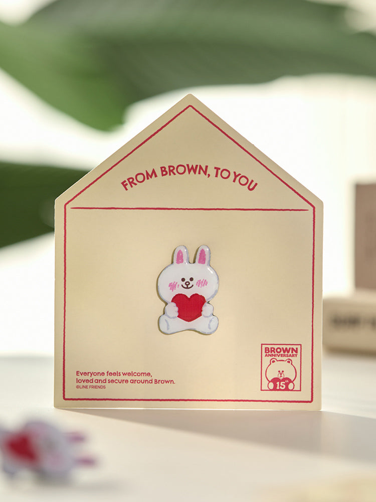 LINE FRIENDS 15th Anniversary Pin Badge