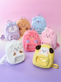 bt21 claw machine mini backpack BT21 BABY Ribboned U Clear Pocket Plush Backpack KOYA