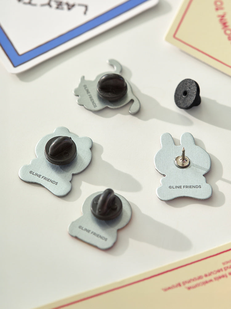 LINE FRIENDS 15th Anniversary Pin Badge