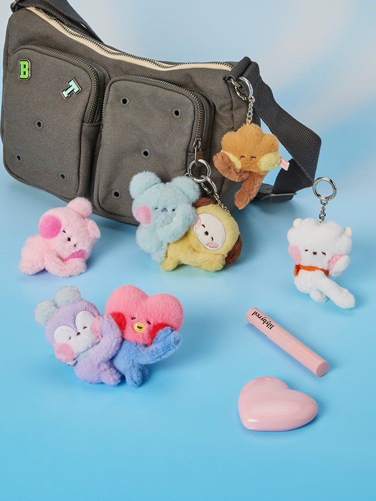 BT21 mini minini HUG ME Magnet Plush Keyring