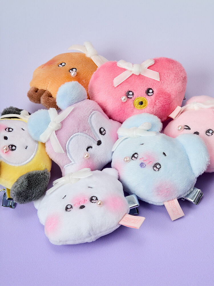 BT21 minini Ribboned U Random Plush Hair Clip (7 Types) – LINE