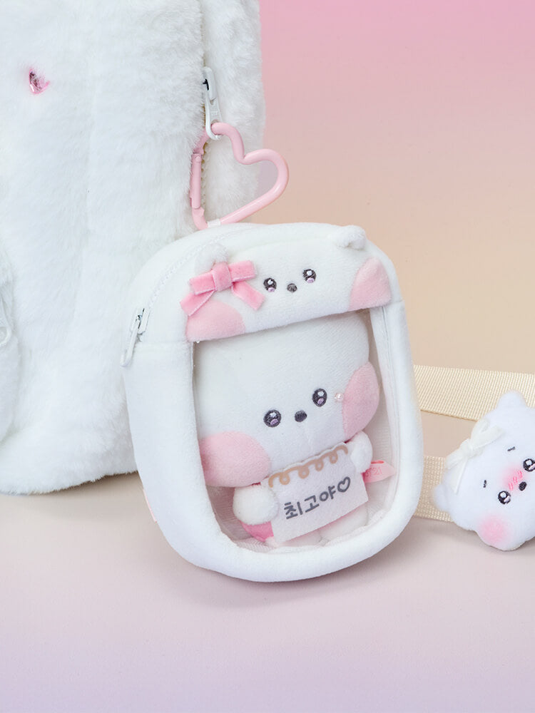 BT21 minini Ribboned U Clear Window Bag Charm Pouch