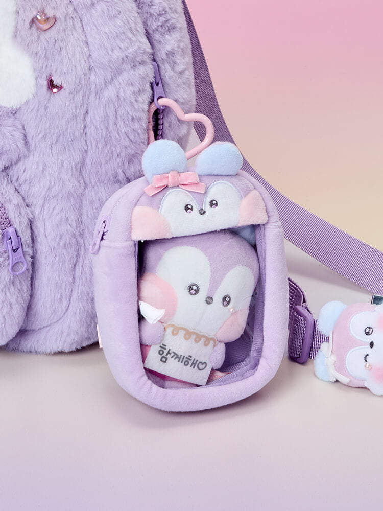 BT21 minini Ribboned U Clear Window Bag Charm Pouch