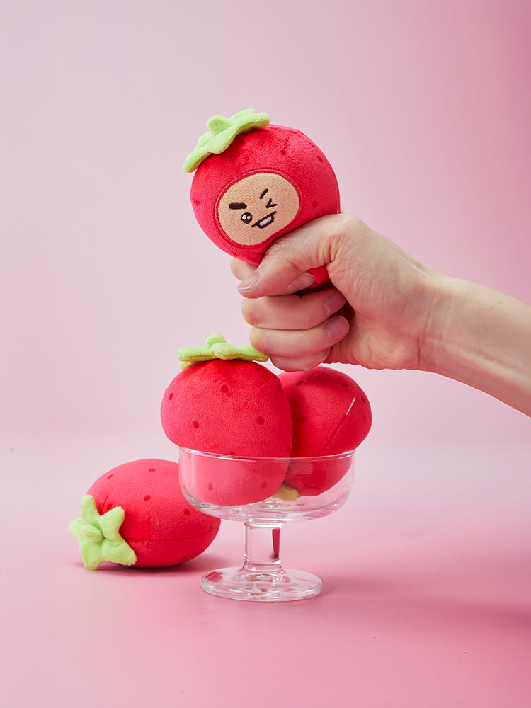 BT21 Strawberry Party Stress Ball Plush