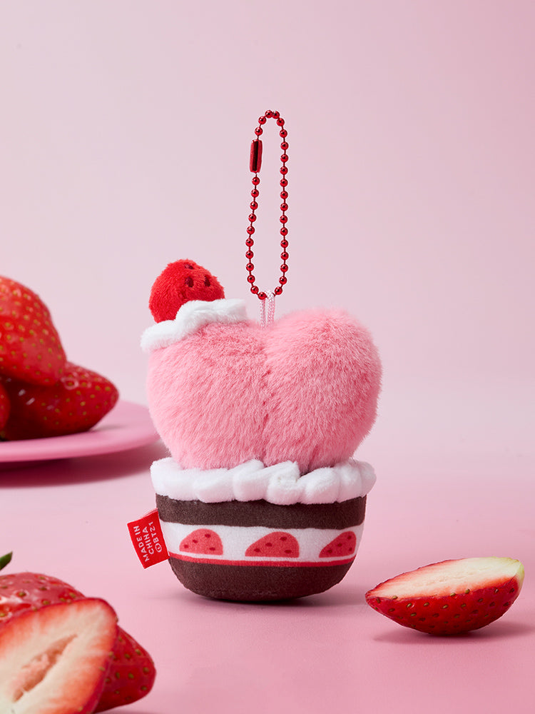 Merry Xmas♡くまリースクッキー♡苺　カラフルミンツ　チャーム BT21 Strawberry Party Strawberry Tart Plush Keyring – LINE FRIENDS_US