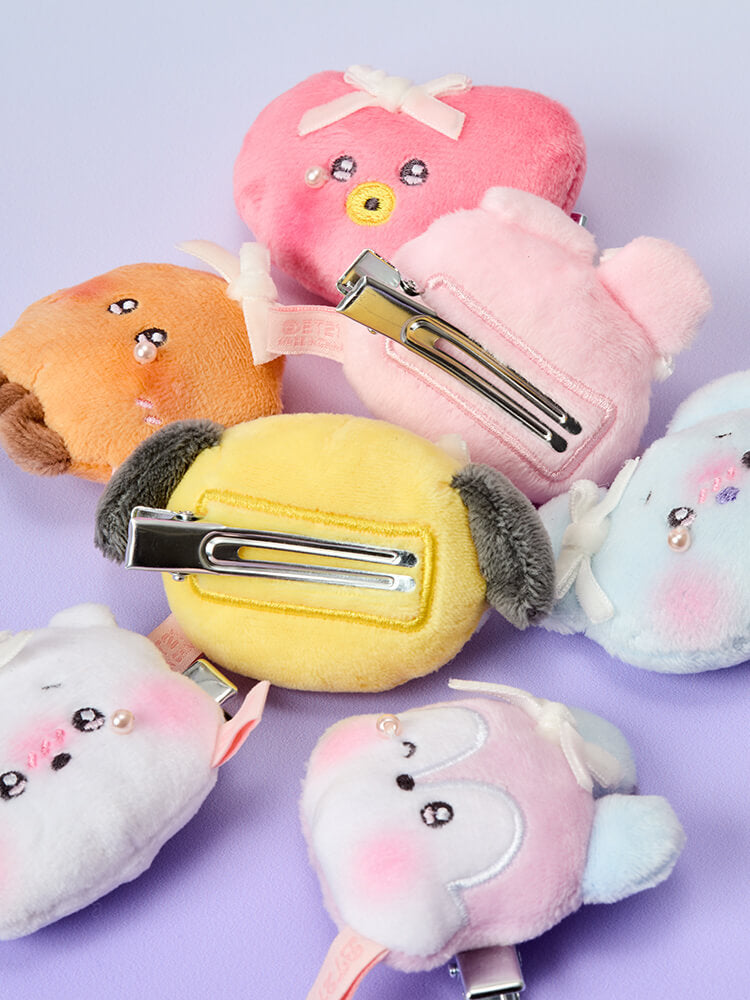 BT21 minini Ribboned U Random Plush Hair Clip (7 Types) – LINE