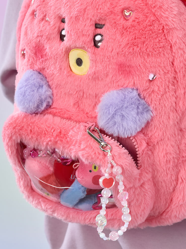 BT21 BABY Ribboned U Clear Pocket Plush Backpack – LINE FRIENDS_US