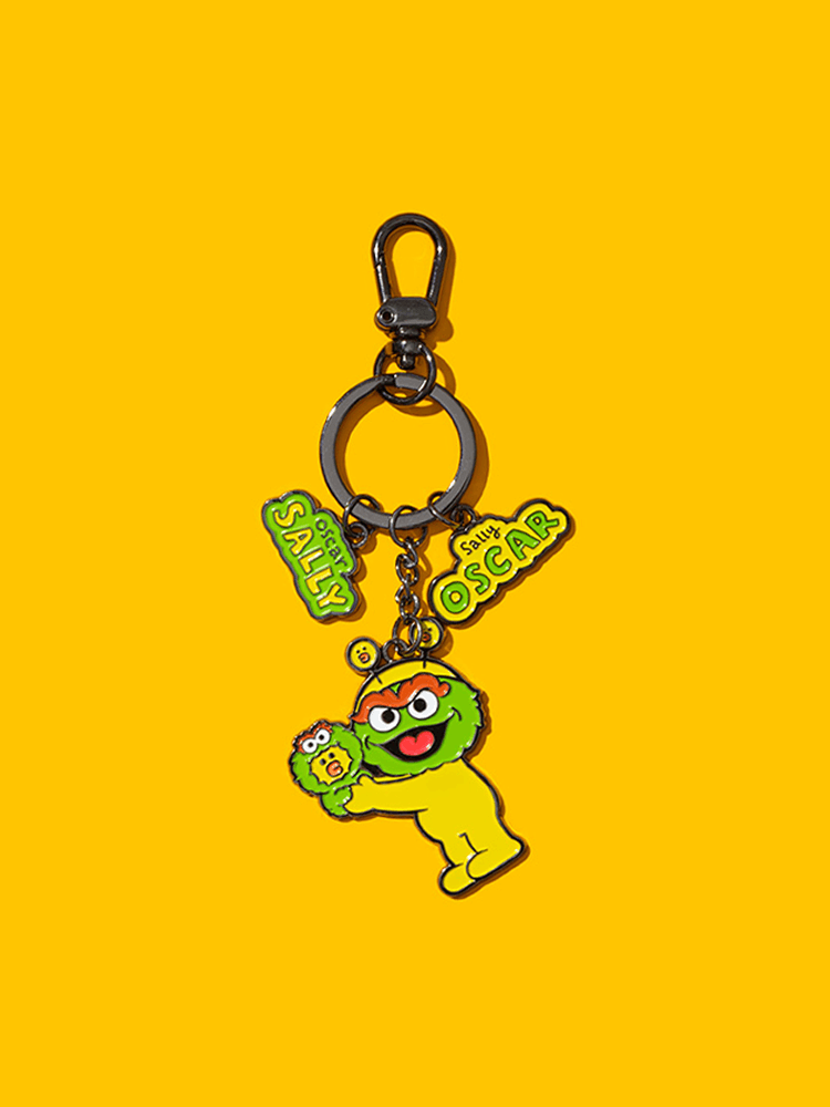 SESAME STREET X LINE FRIENDS  Metal Keyring
