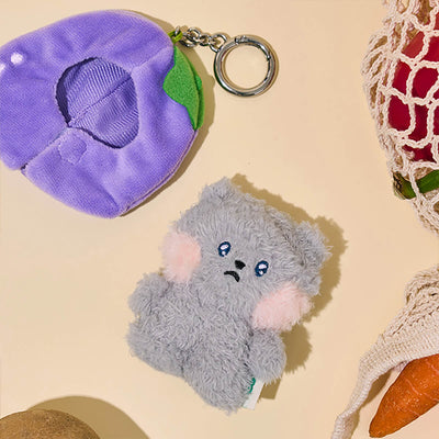 LINE FRIENDS minini Farm Plush Keyring