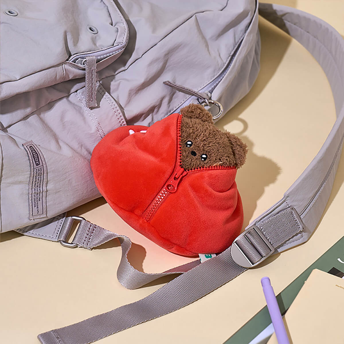 LINE FRIENDS minini Farm Open Keyring