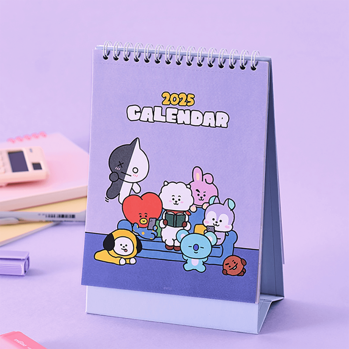 BT21 2025 Desk Calendar