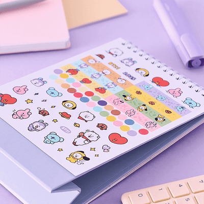 BT21 2025 Desk Calendar