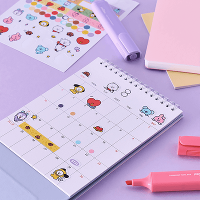 BT21 2025 Desk Calendar