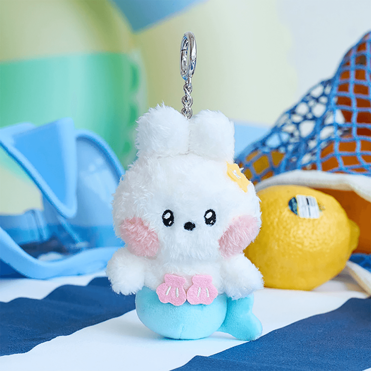 LINE FRIENDS mini minini conini Under the Pool Plush Keyring – LINE ...