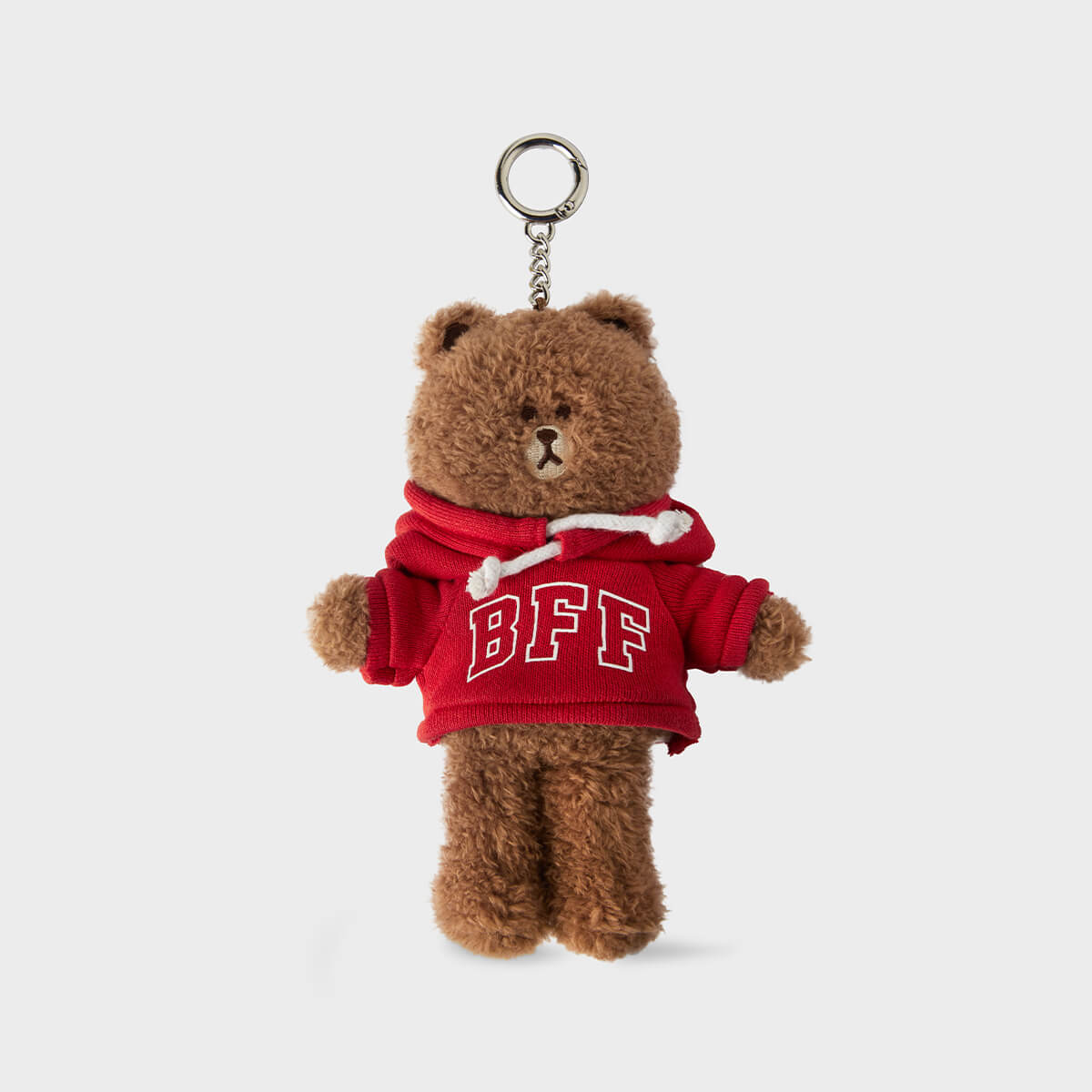 LINE FRIENDS BROWN Soulmate Keyring (Hoodie)