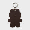 LINE FRIENDS BROWN Original Leather Keyring