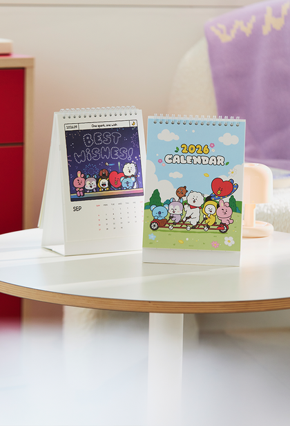 BT21 2026 Desk Calendar