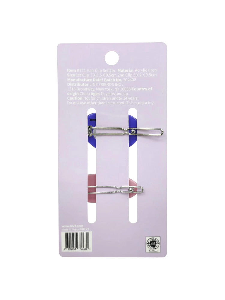 BT21 Hair Clip Set