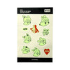 BT21 Glow in the Dark Rabbit Tattoo Sticker 3pcs Set