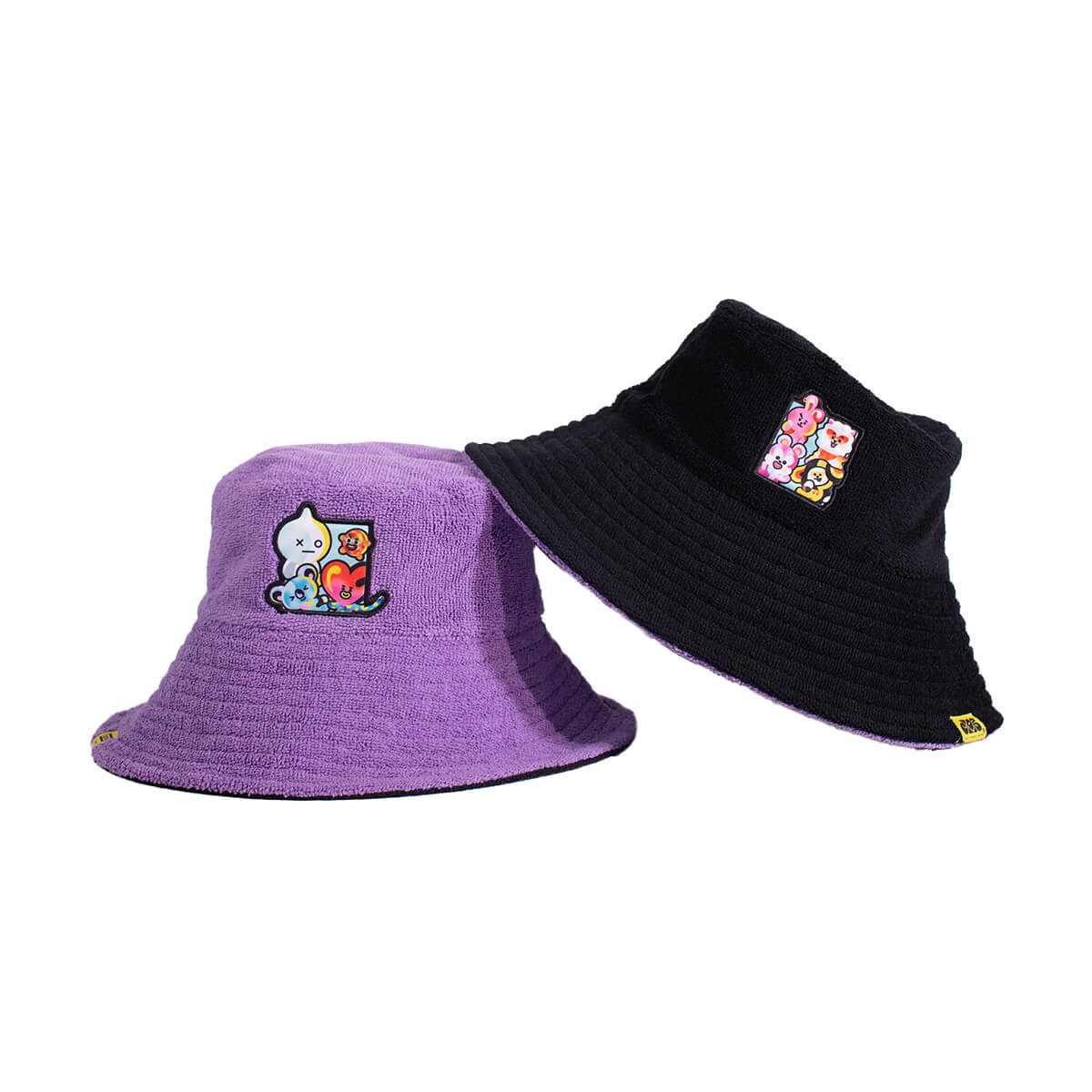 BT21 x Jade Purple Brown Reversible Bucket Hat
