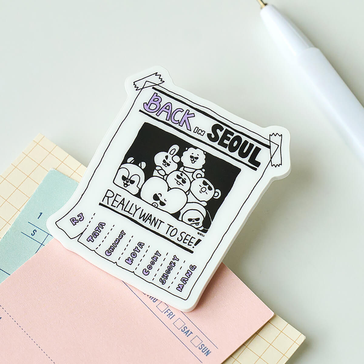 BT21 SEOUL City Edition Magnetic Clip