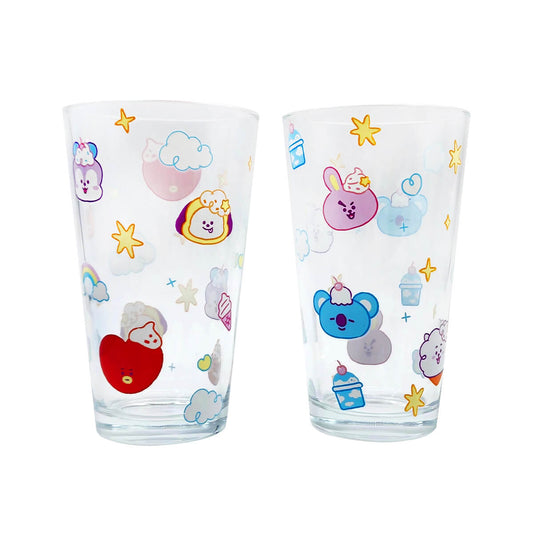 BT21 On the Cloud Glass Cup Set