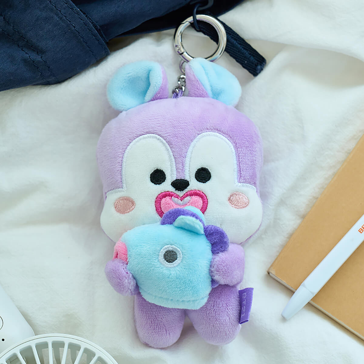 BT21 MANG Basic Doll Keyring with Mask