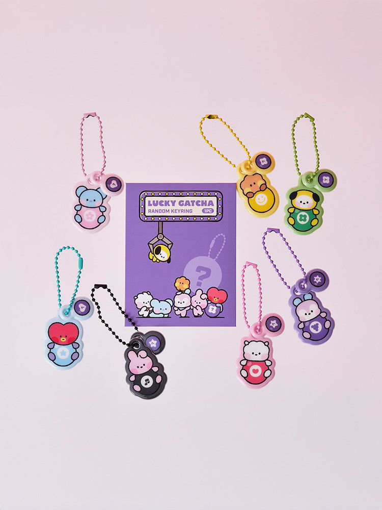 BT21 minini Lucky Gatcha PVC Random Keyring