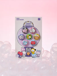 BT21 minini Lucky Gatcha Can Badge Set