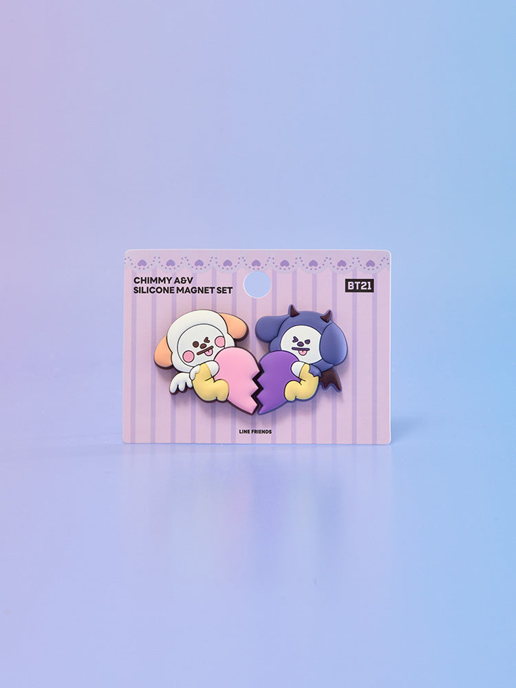 BTS BT21 Angel & Villain Plush Toy Doll CHIMMY Angel ver