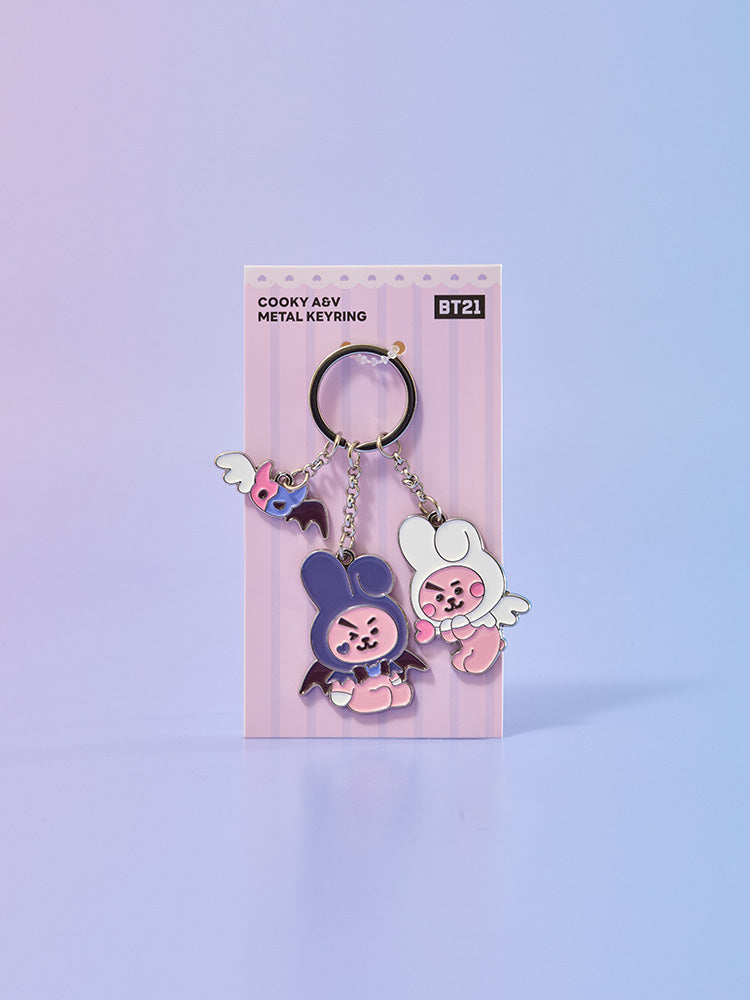 BT21 Angel & Villain Metal Keyring