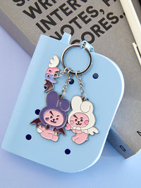 BT21 Angel & Villain Metal Keyring