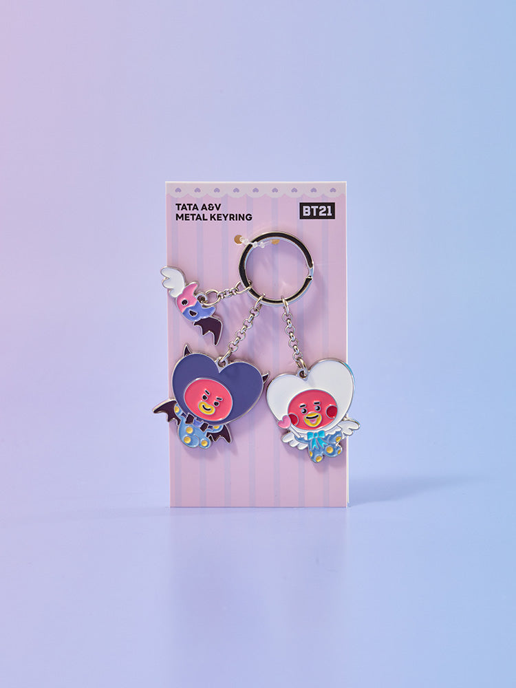 BT21 Angel & Villain Metal Keyring