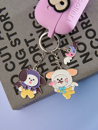 BT21 Angel & Villain Metal Keyring