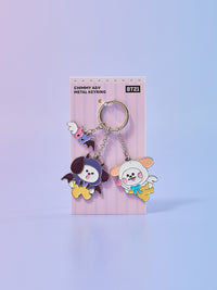 BT21 Angel & Villain Metal Keyring