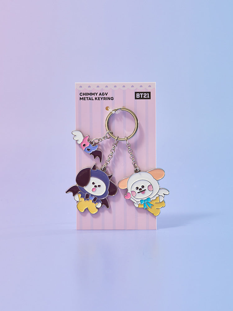 BT21 Angel & Villain Metal Keyring