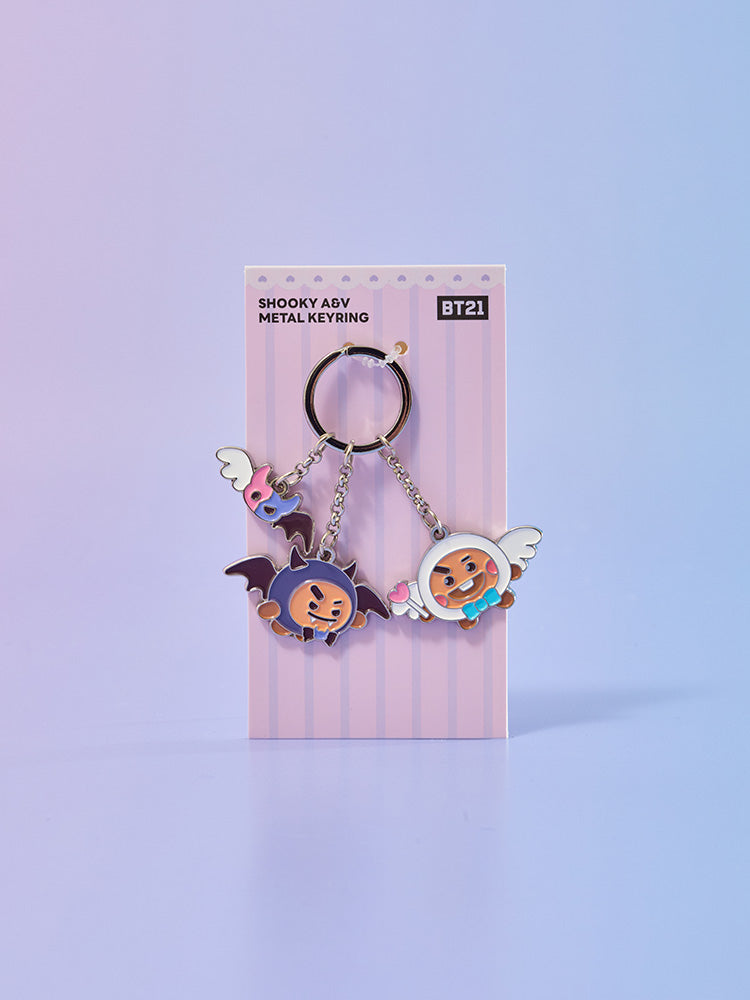 BT21 Angel & Villain Metal Keyring