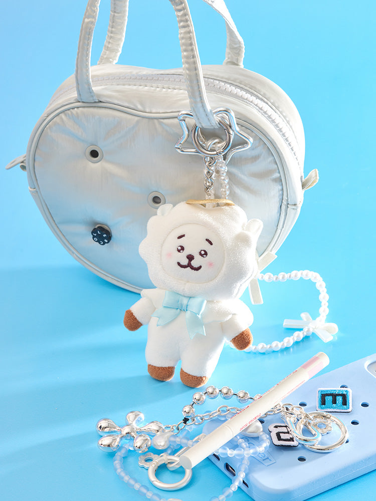 BT21 Angel & Villain Angel Plush Keyring