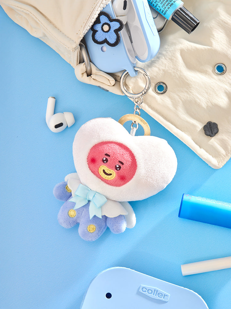 BT21 Angel & Villain Angel Plush Keyring