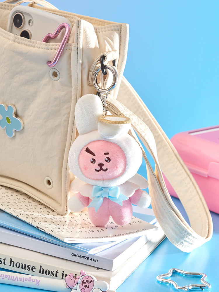 BT21 Angel & Villain Angel Plush Keyring
