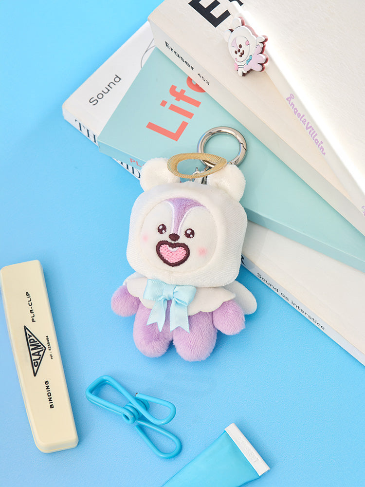 BT21 Angel & Villain Angel Plush Keyring