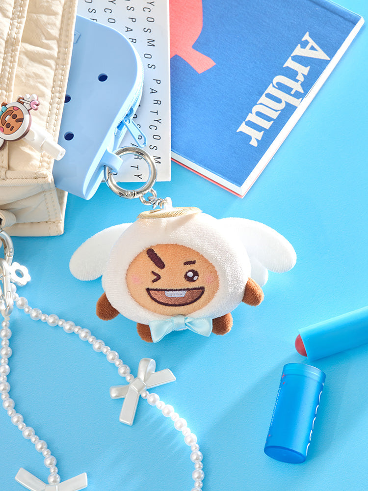 BT21 Angel & Villain Angel Plush Keyring
