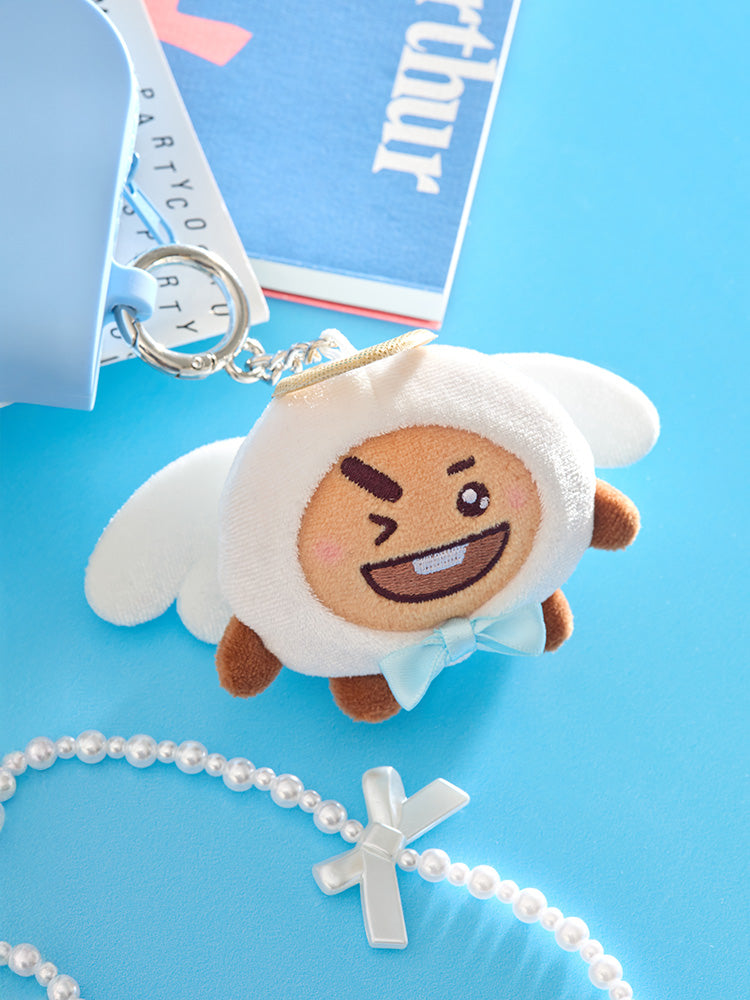 BT21 Angel & Villain Angel Plush Keyring